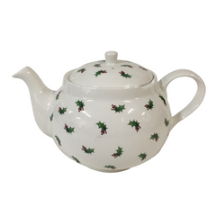 Théière 6 tasses "Hollybits" - Collection Porcelaine