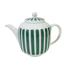 Collection porcelaine rayée Vert foncé - Collection porcelaine