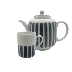 Collection porcelaine rayée Noire - Accessoires Gourmandises