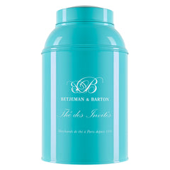 Grande boite à thé vide en métal Les Invités (1kg)